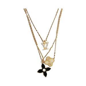 LV Clover Layered Fashion Necklace